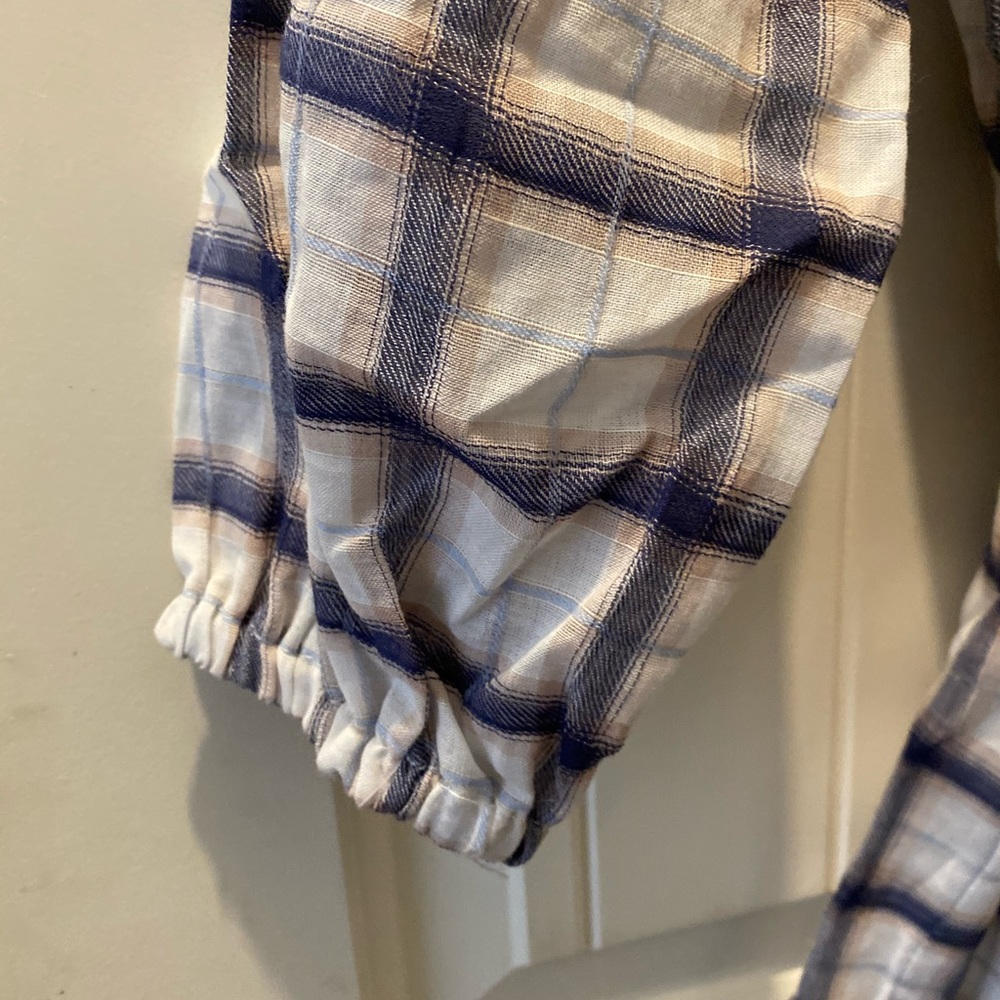 Blue Life Coppola Plaid Long Sleeve Romper- NWOT - Picture 6 of 10